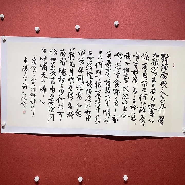 书法对酒当歌直播大漏