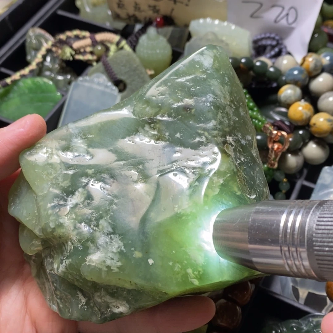 蛇纹石玉未镶嵌颈饰不退不换