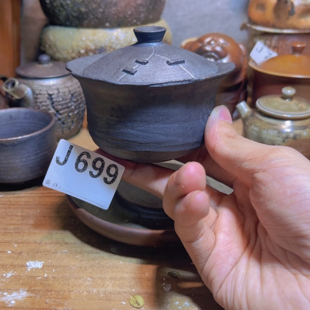 纯手工制作工艺（柴烧）裸烧纯手工制作柴烧699