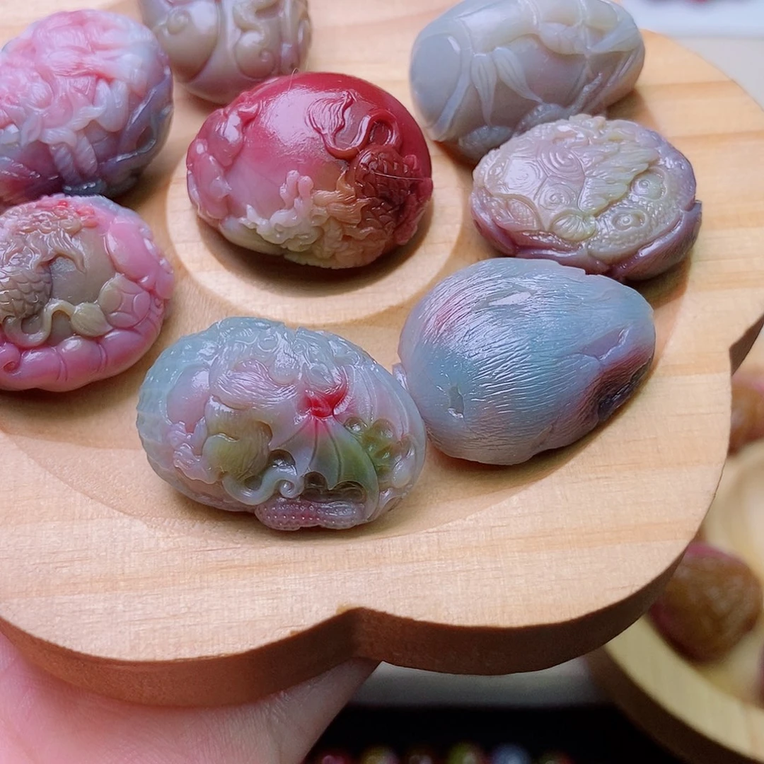 胖***胖玛瑙/玉髓未镶嵌珠宝奇石盐源玛瑙定制
