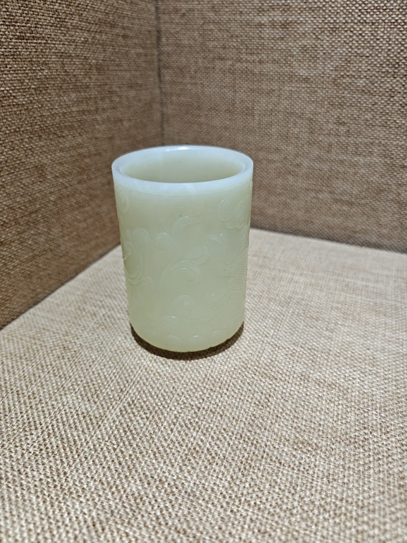 和田黄玉凤杯 满工