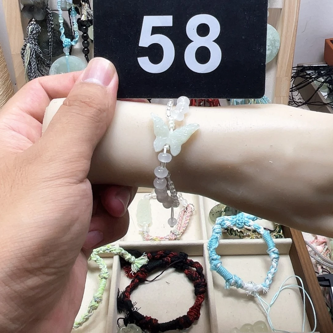 蛇纹石玉合金颈饰