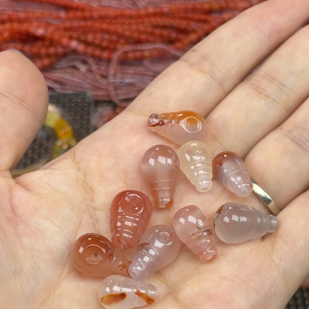 南红玛瑙未镶嵌配饰三通