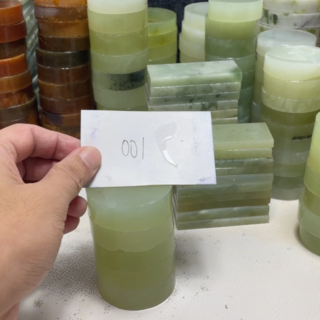 【闪购商品】未镶嵌蛇纹石玉珠宝半成品常****的