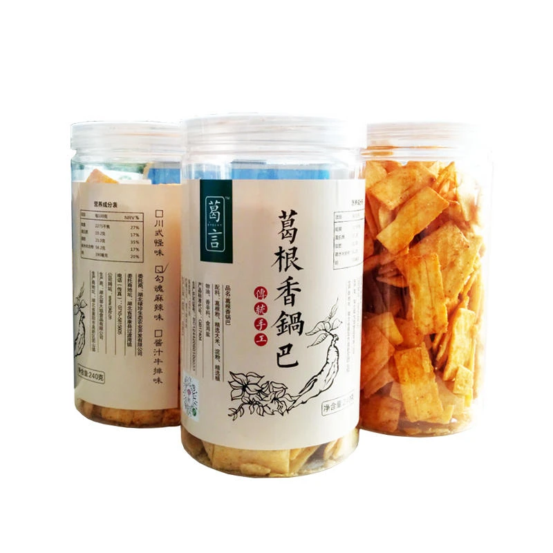 【尼卡推荐】葛根香锅巴240g罐装酥脆可口美味休闲零食追剧麻辣鲜香