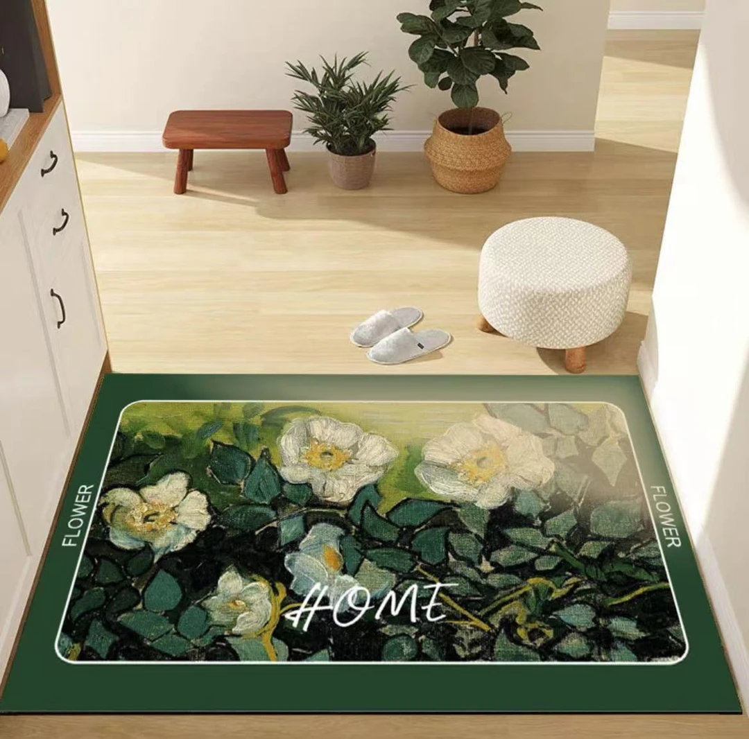 【G201-G210】硅藻泥吸水防滑地垫门口地毯玄浴室简约入户门