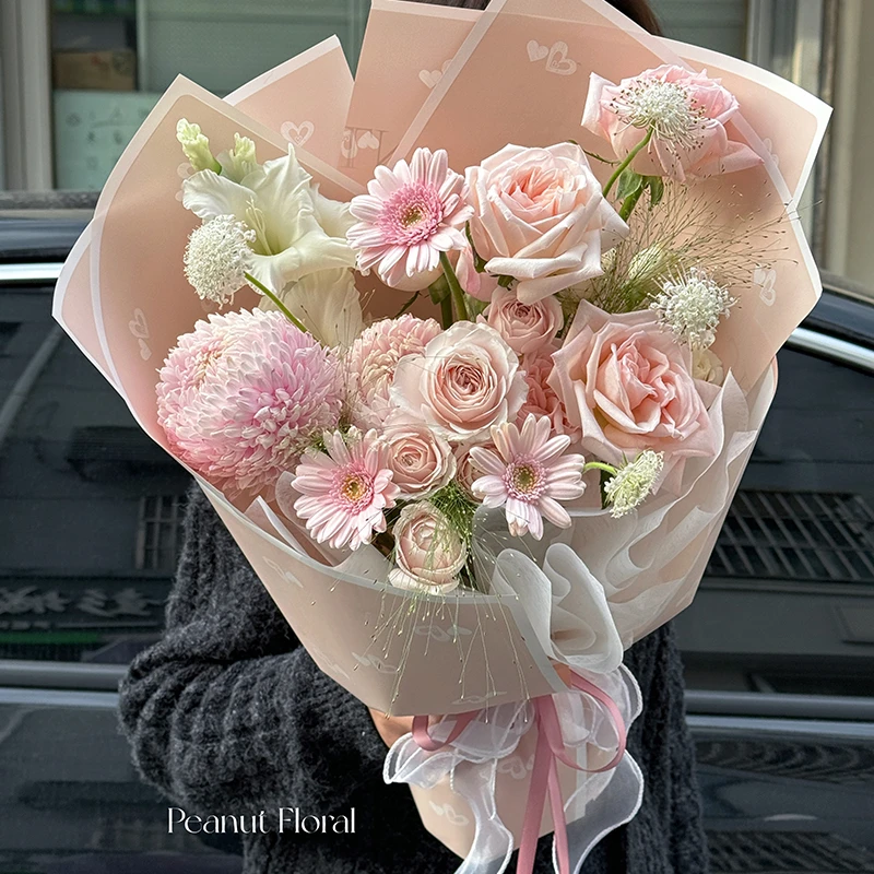 花略 心意鲜花包装纸 欧雅纸礼品花艺材料花店鲜花包装材料