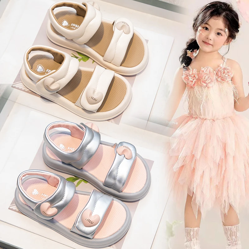 女童鞋子儿童公主凉鞋2025新款夏款女孩宝宝夏季软底洋气沙滩鞋子