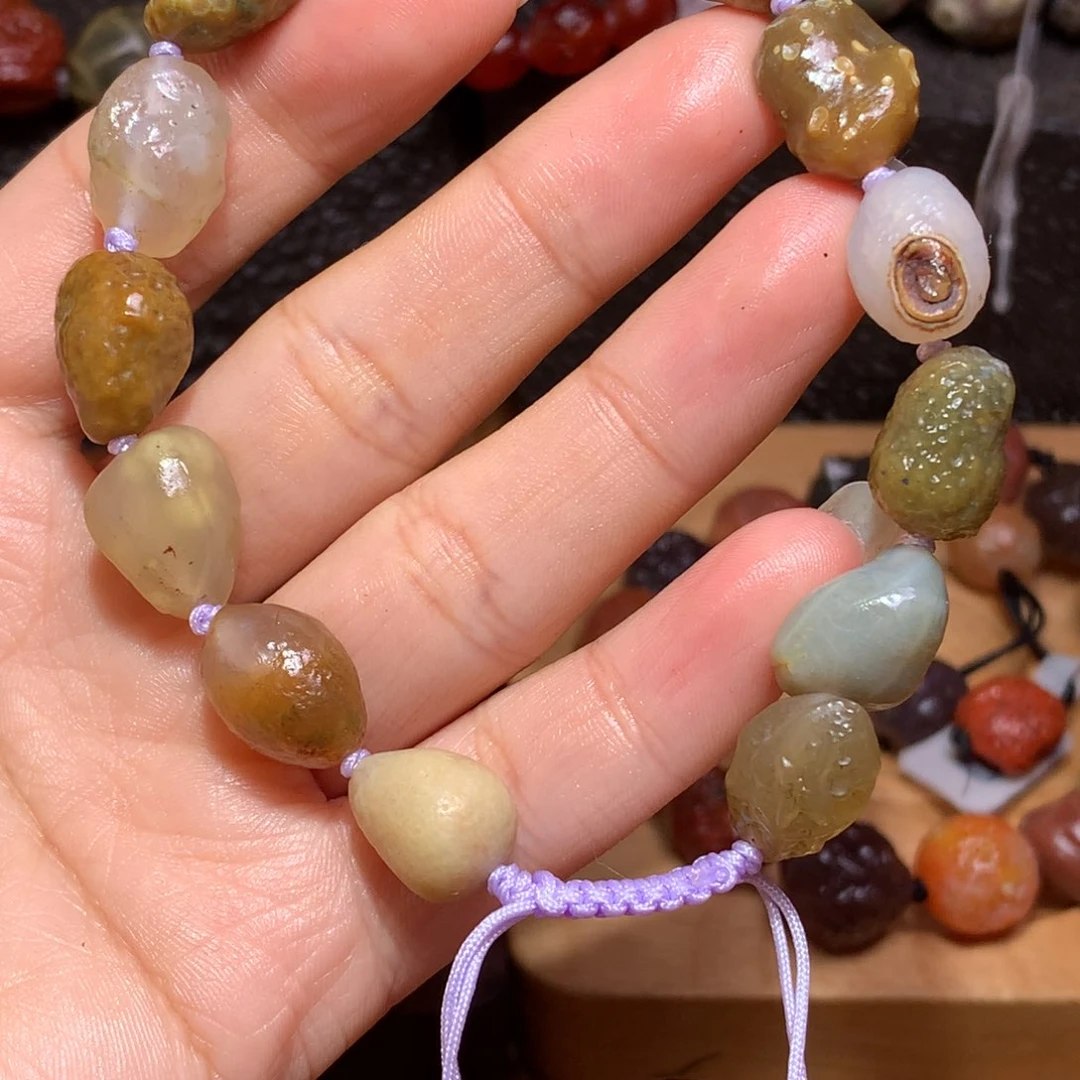 未镶嵌玛瑙/玉髓珠宝半成品