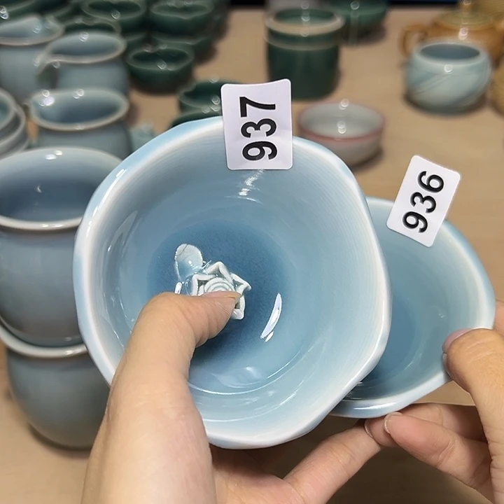 敲***吖小米茶器龙泉云间青瓷