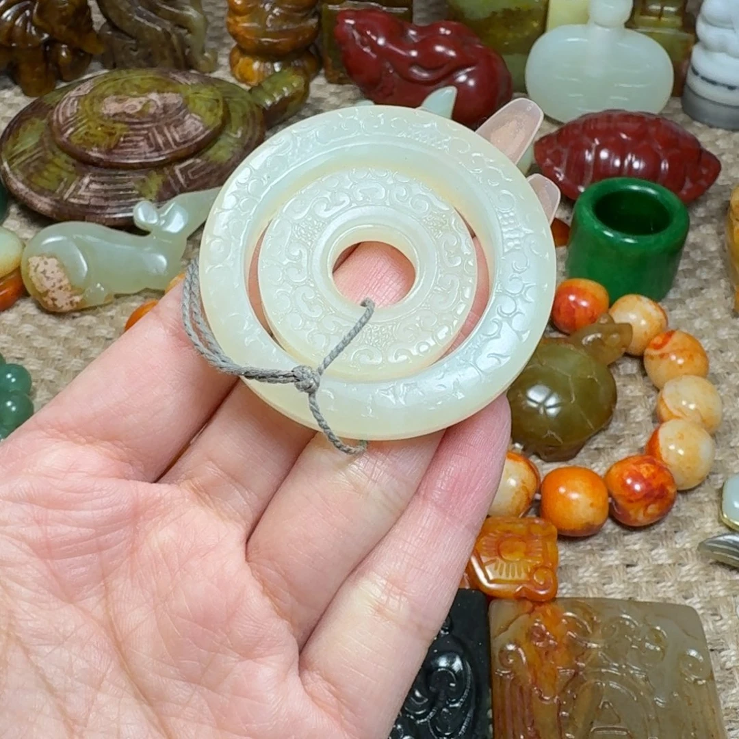 白玉菩提吊坠挂件