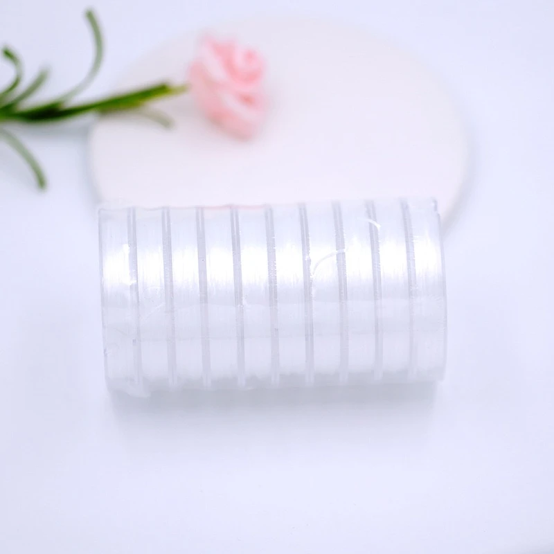 0.8mm迷你水晶弹力绳杜克线扁形弹力线DIY手工配件串珠线