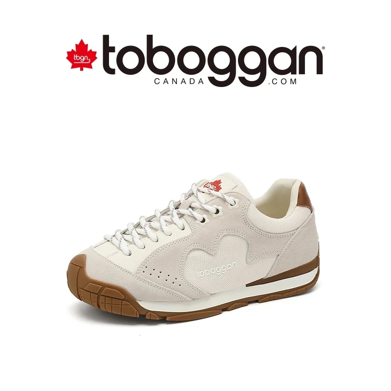TOBOGGAN加拿大雪橇厚底女阿甘鞋透气牛皮耐磨复古软底休闲鞋