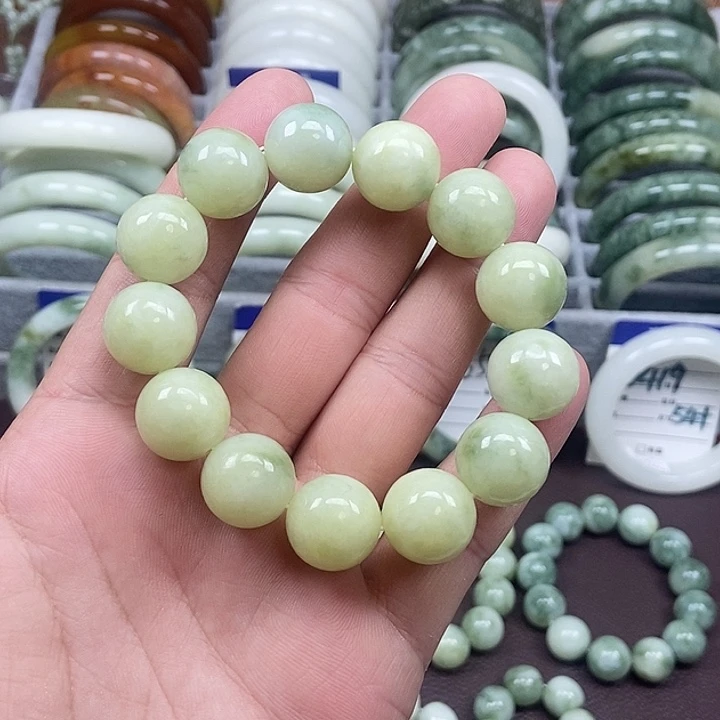 蛇纹石玉未镶嵌手链