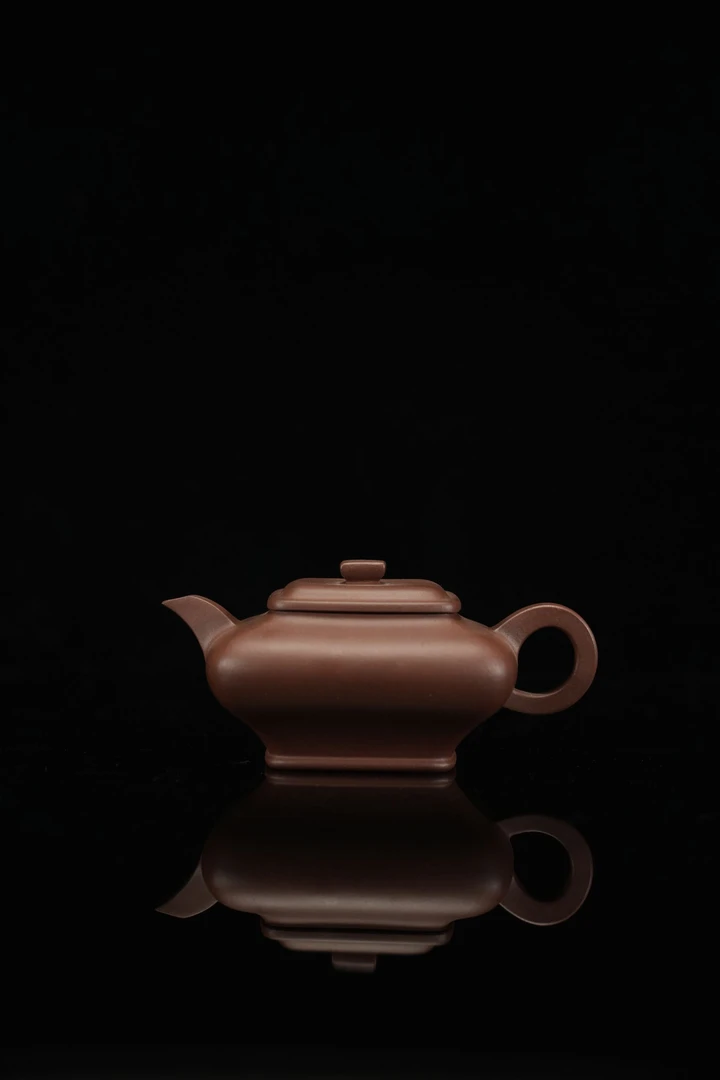 四方壶紫泥全手紫砂壶