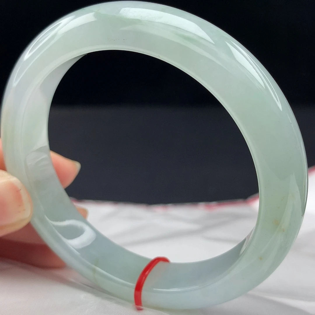 翡翠未镶嵌手镯57圈435