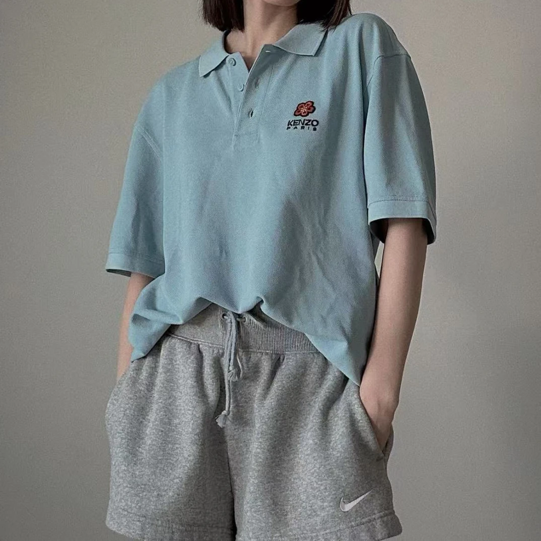 99新 KENZO/肯佐 HZ43 KENZO 蓝色 短袖 99新 M码