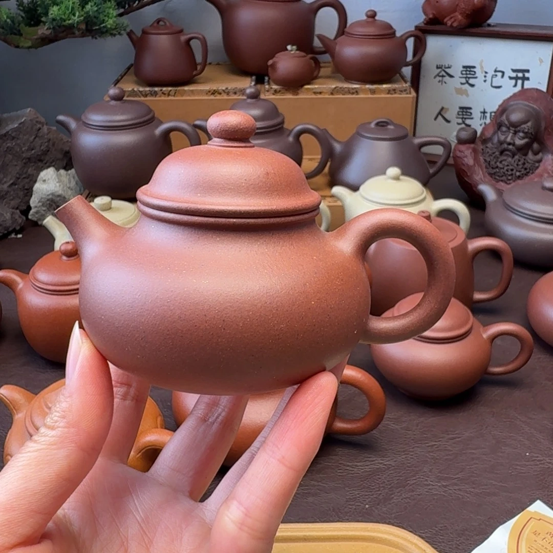 老***疼茶壶紫砂特练紫泥   容天  130