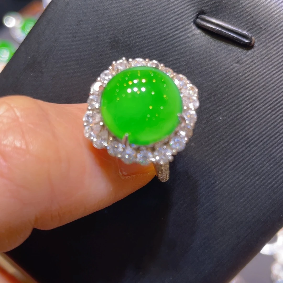 翡翠银S925镶嵌颈饰