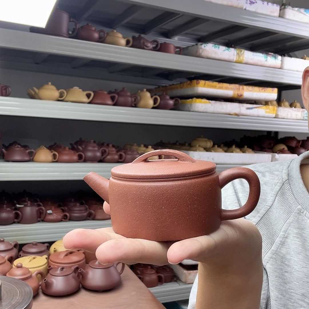 紫砂茶壶红降坡小汉瓦