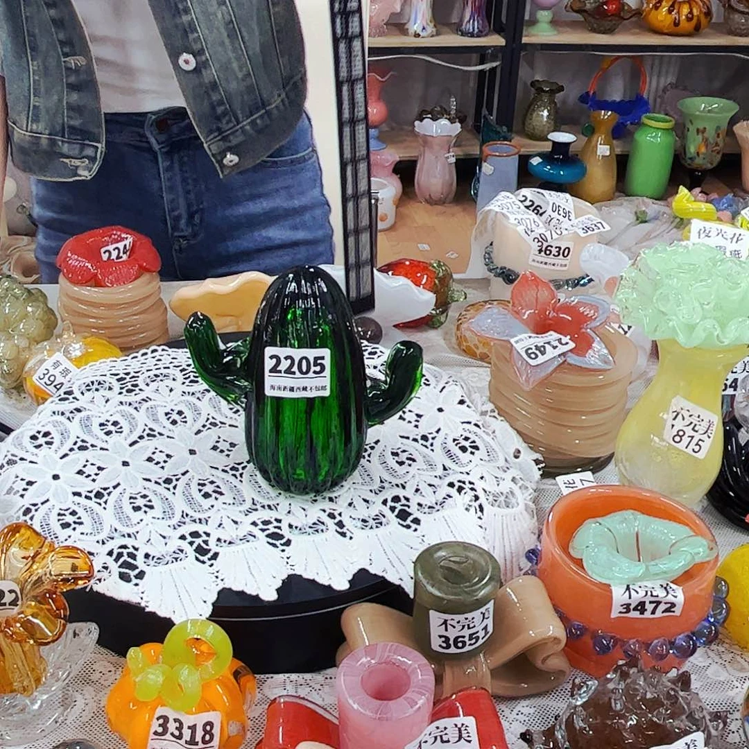 2205小仙人掌 家悦琉璃工艺品