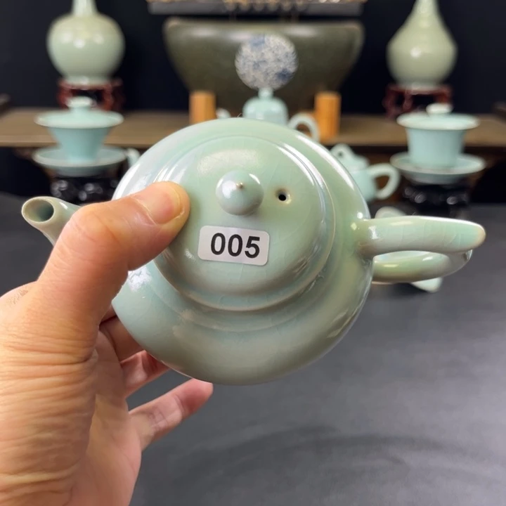 瓷片仿古釉汝官窑笑樱壶005号
