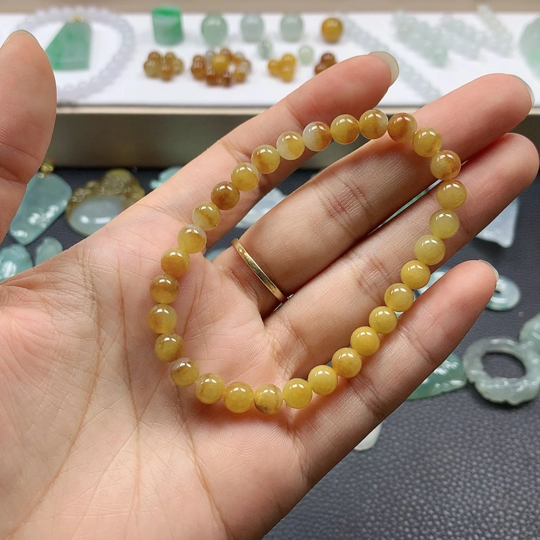 翡翠未镶嵌颈饰手串