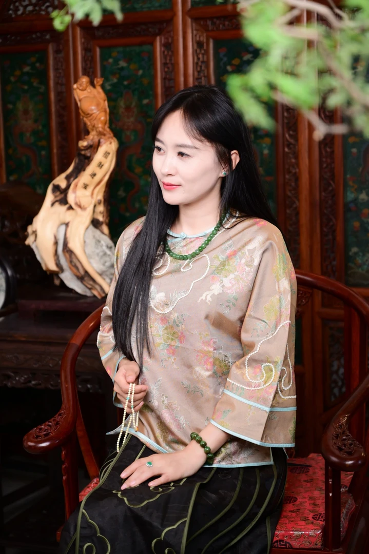 88号DONGFANG小雨无声【东芳邂逅·铜钱葫芦】桑蚕丝上衣S251683