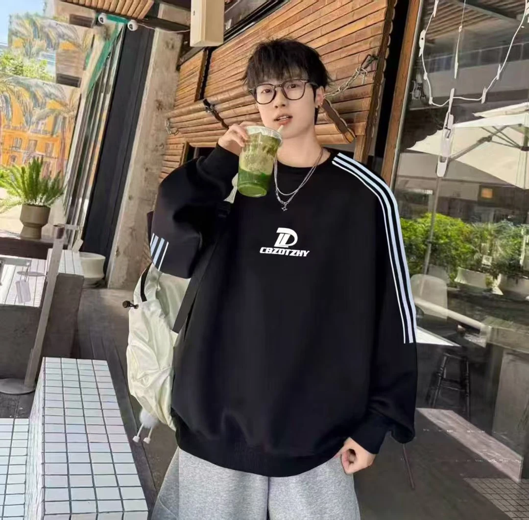 【搜衣阁】青少年大童秋款8799圆领字母D卫衣