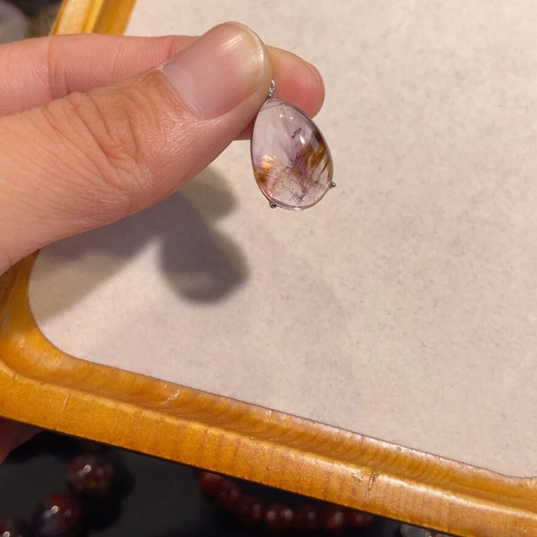 吊坠(不含链)银S925镶嵌水晶