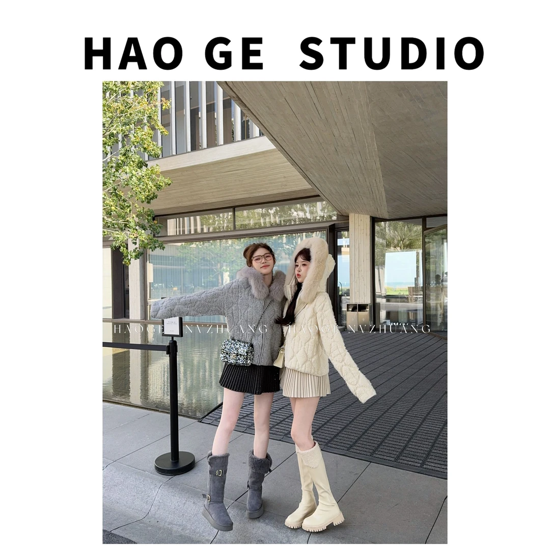 浩哥严选●雪妮芙芙HGQ5SY4158A毛衣预短款显瘦秋季休闲百搭连帽款