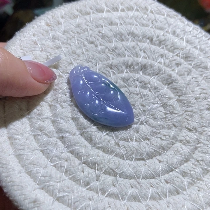 颈饰未镶嵌翡翠紫叶子