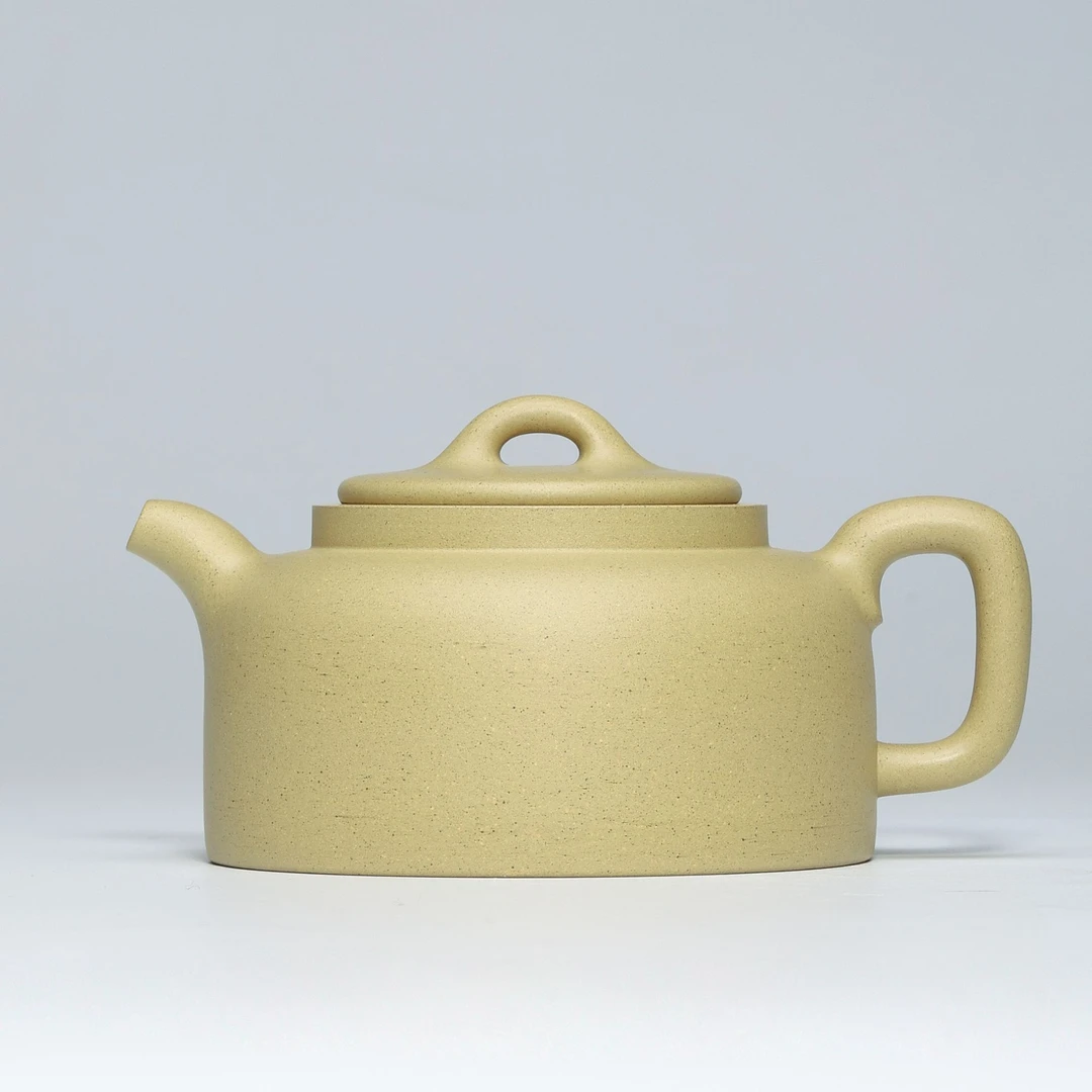 赤紫轩吴志强全手工本绿泥井栏壶容量220毫升