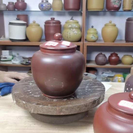 紫砂茶叶罐微瑕745