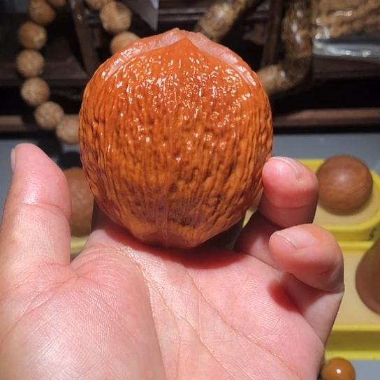 橄榄核把件单只雷公橄榄