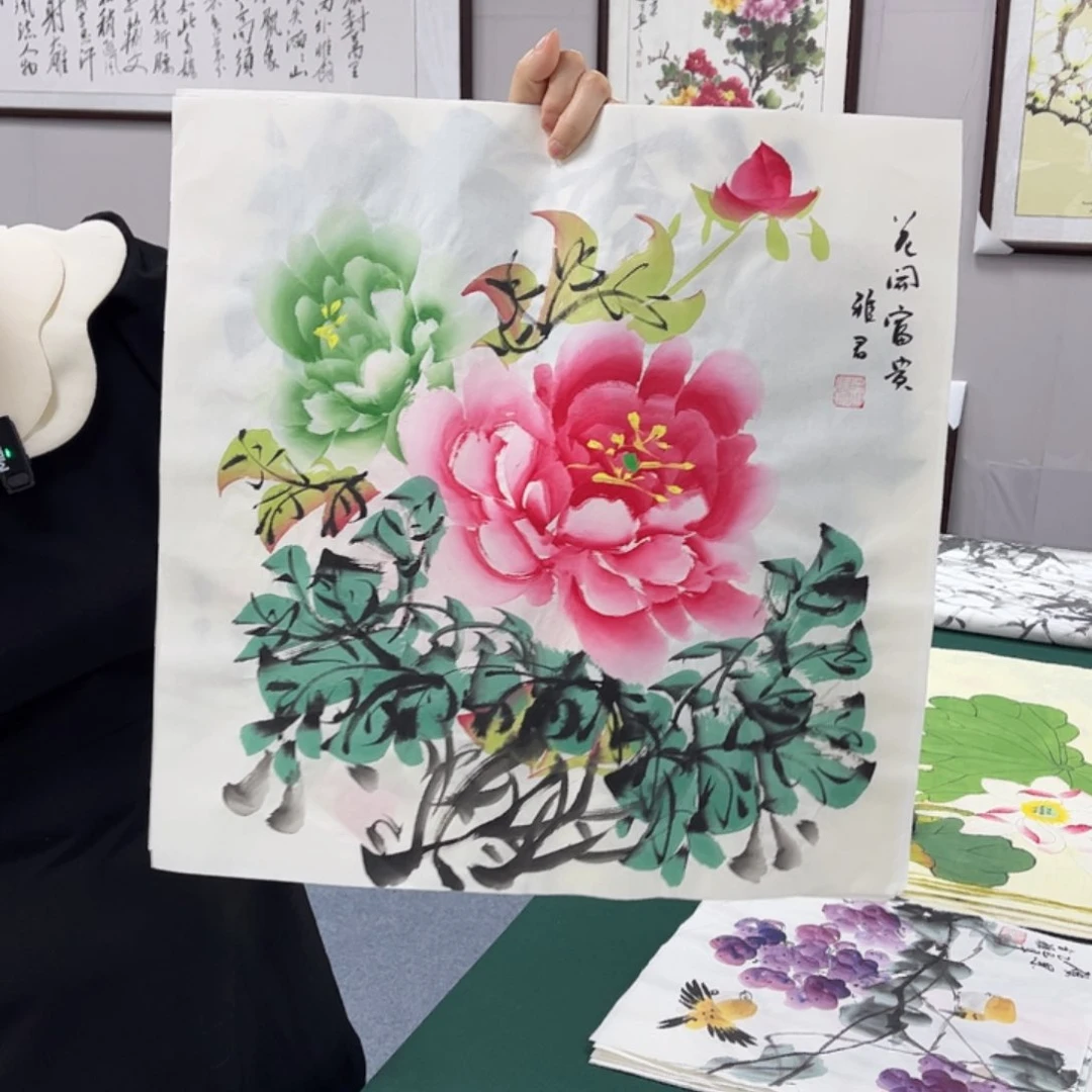 国画宣纸国画纯手绘作品