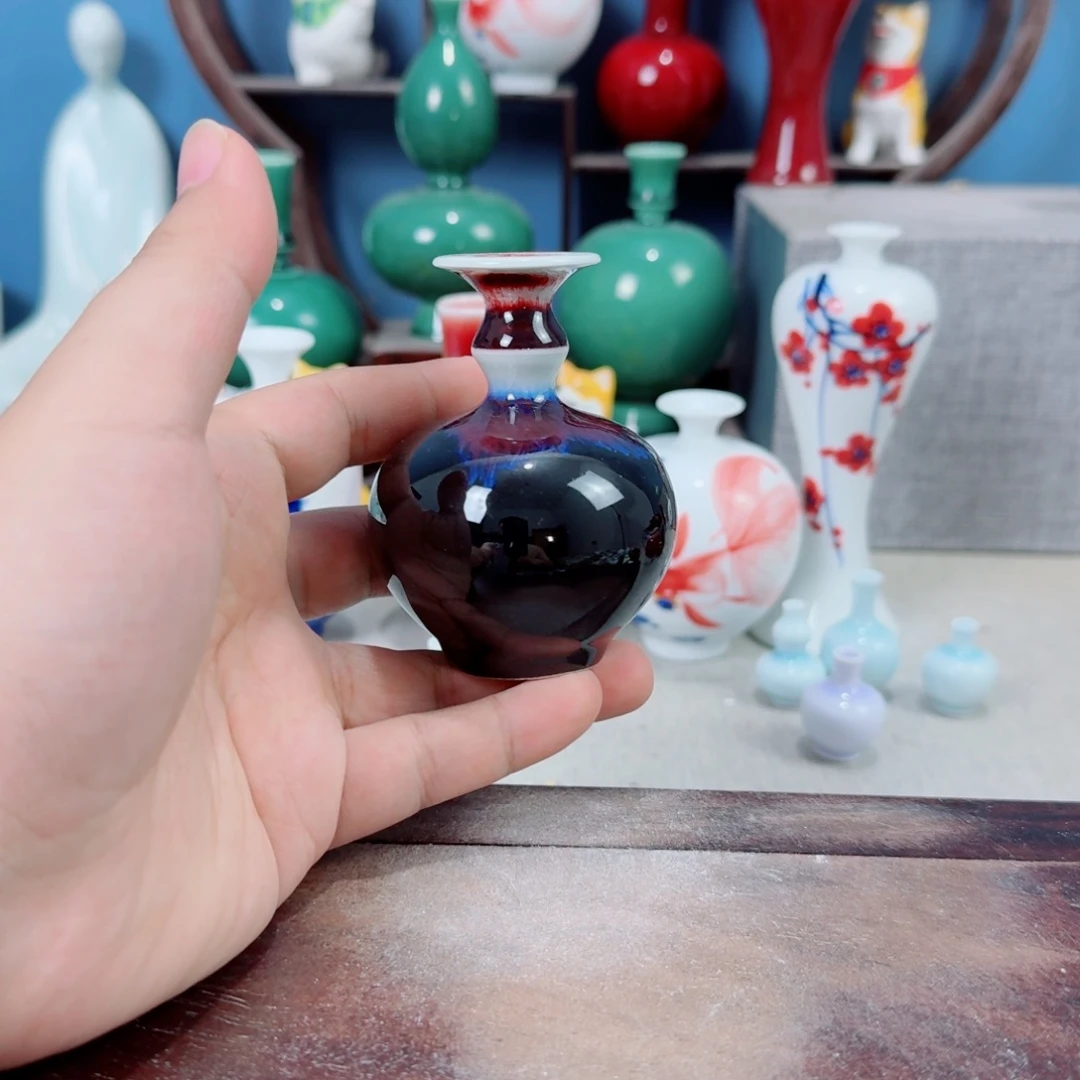 陶瓷手工小花器摆件
