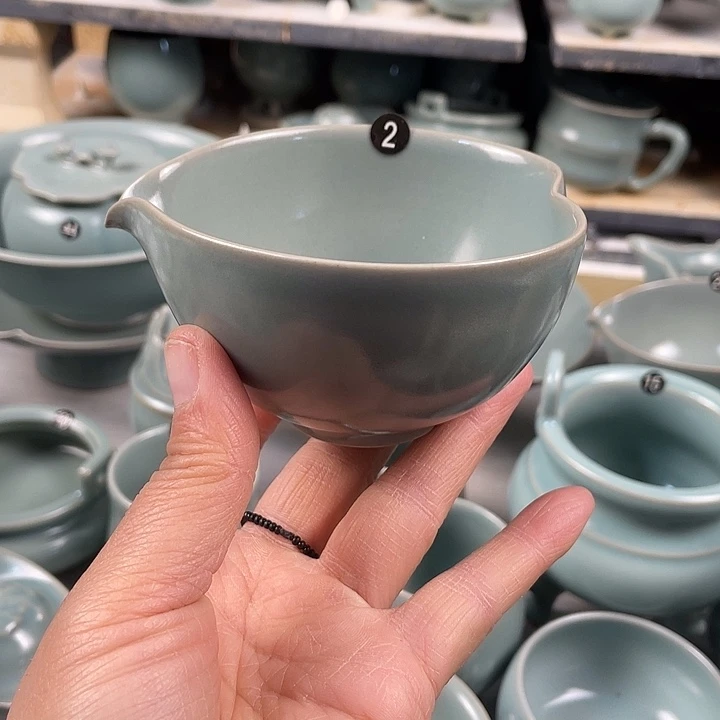 陶摆件爱心公道杯微瑕特价9988