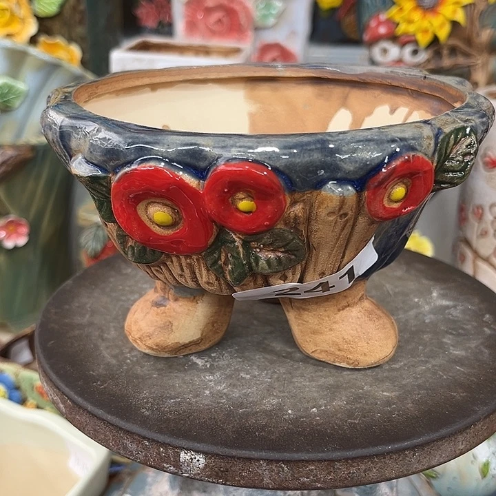 紫砂花盆粗陶材质多肉花盆