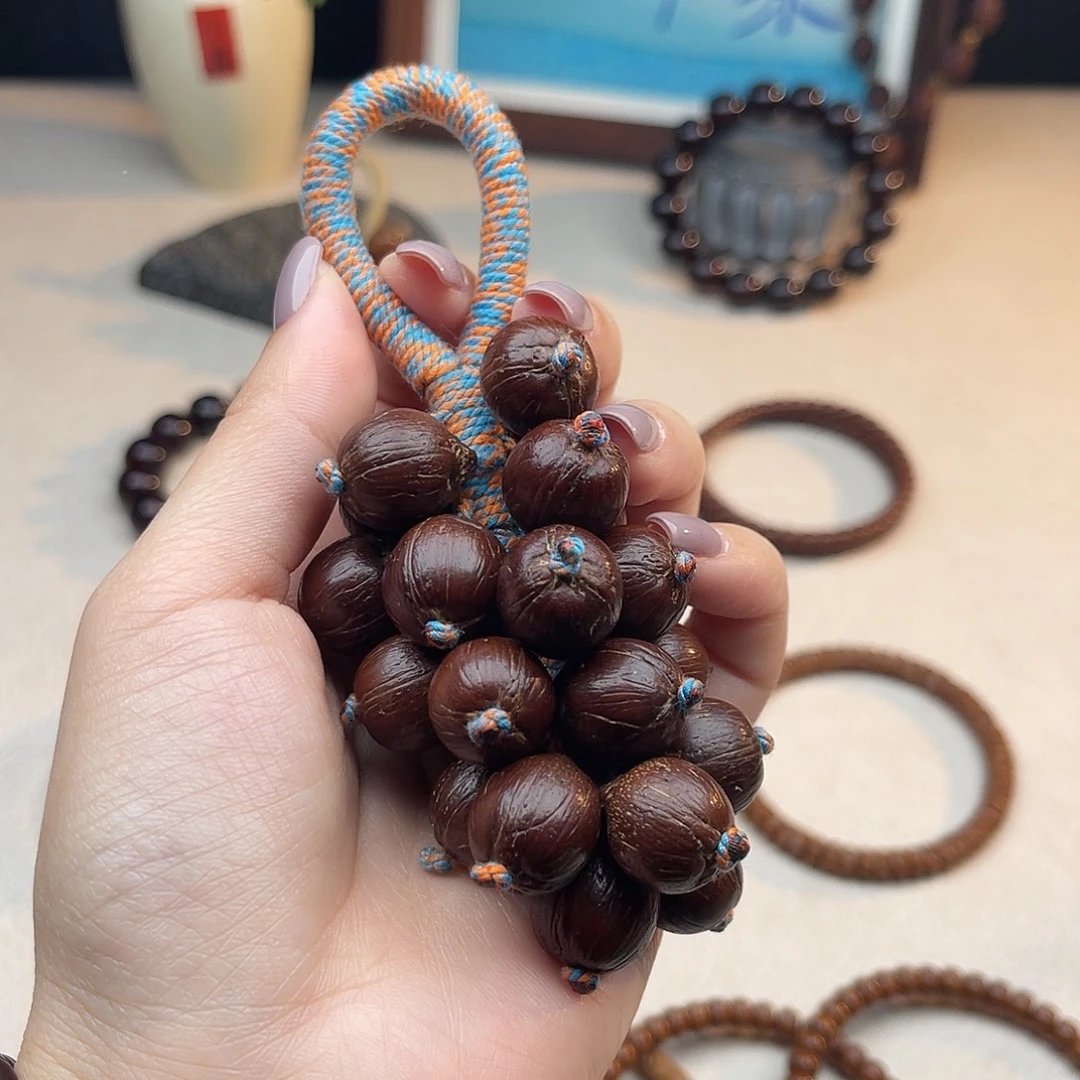 手串紫金鼠暴力红老油料原皮葡萄串