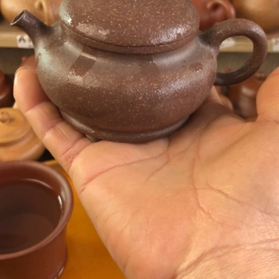 紫砂茶壶香灰段泥颂金160豪升