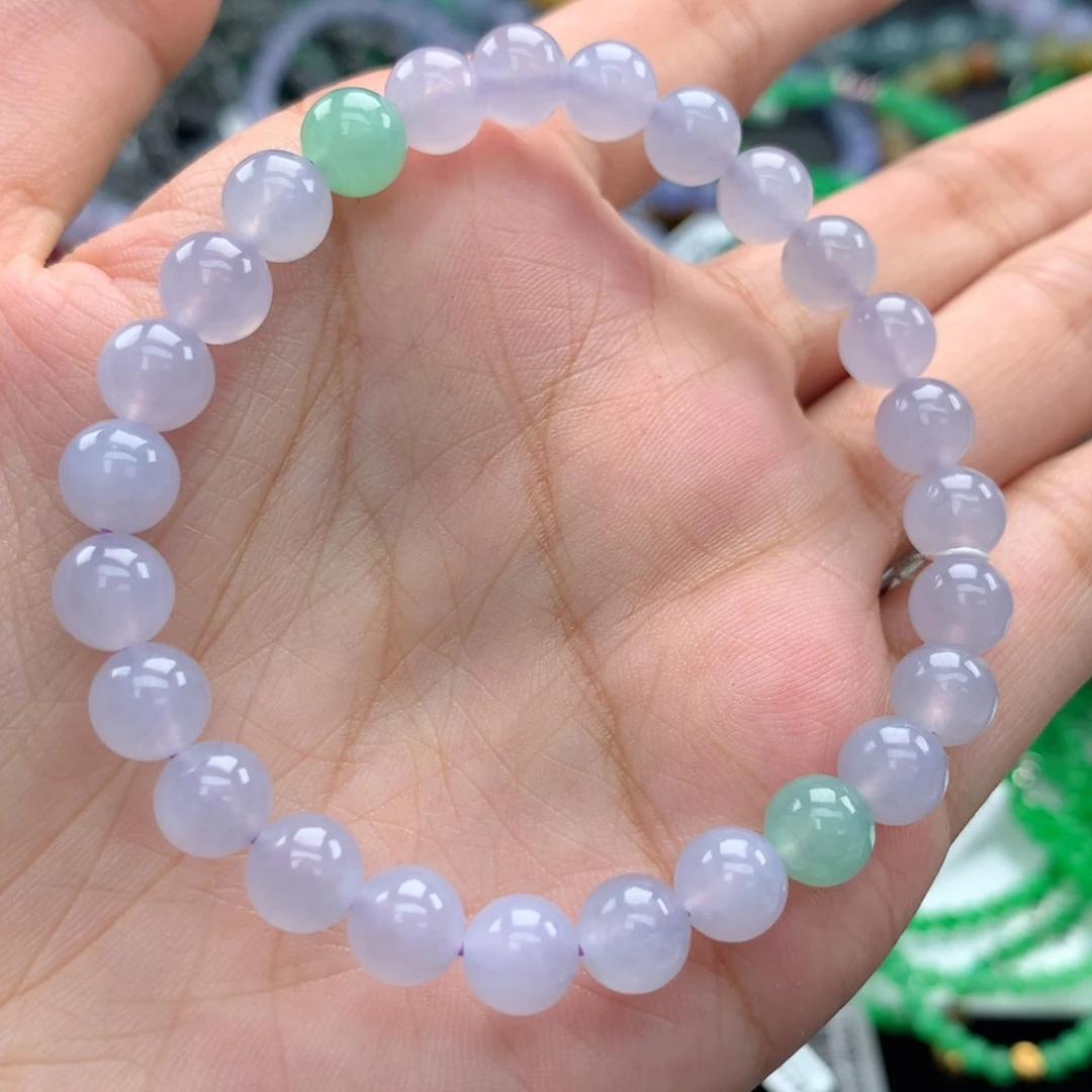 翡翠未镶嵌毛衣链