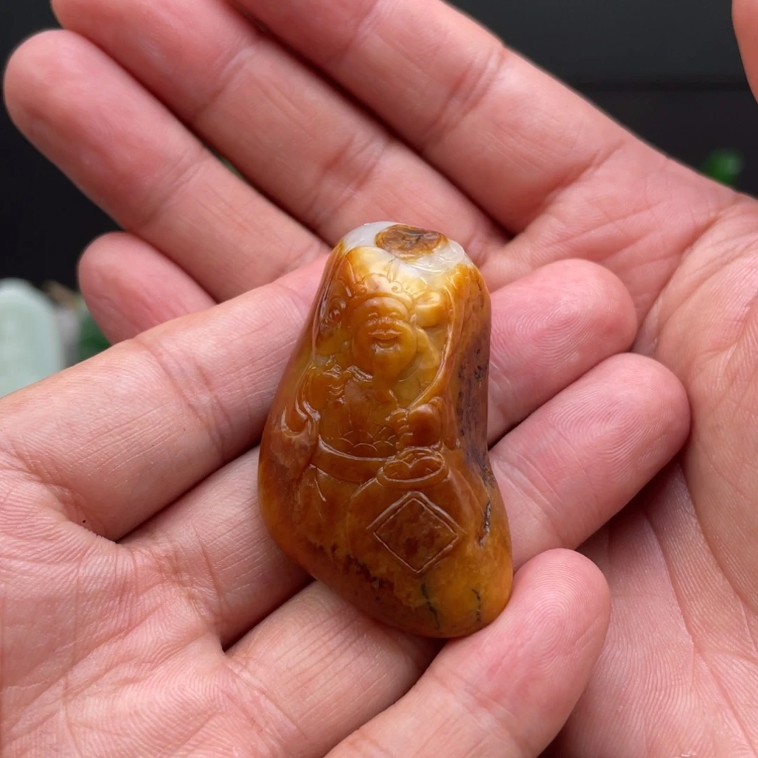 和田玉未镶嵌挂件夏****冰