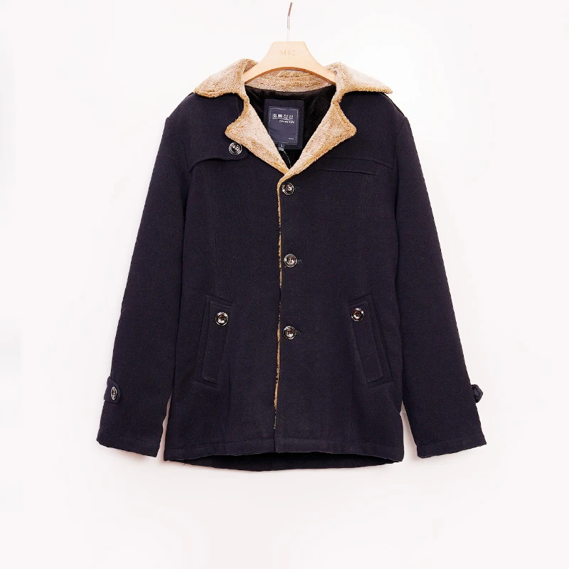 Y4VON0379#秋冬男女同款外套中长款保暖大衣时尚连帽加绒加厚上衣