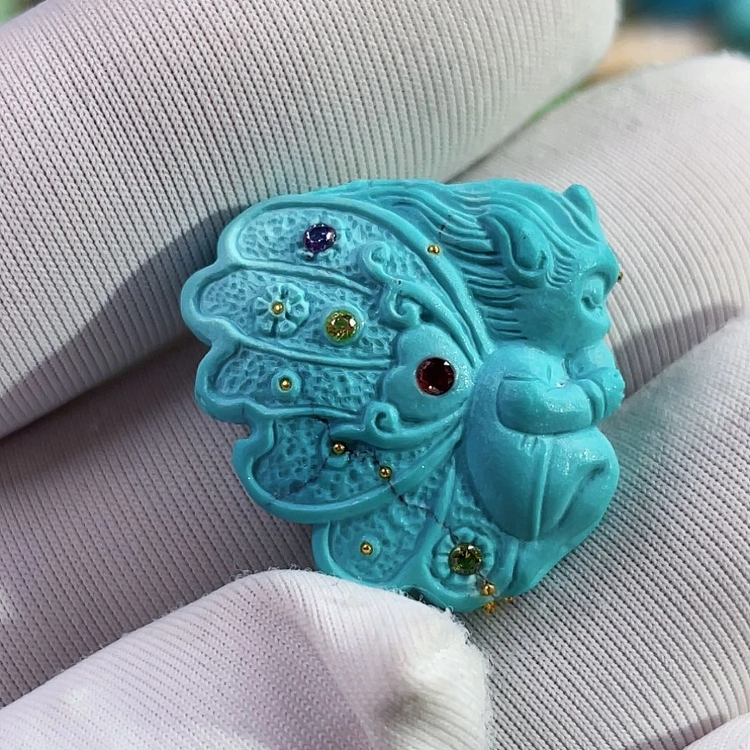 绿松石未镶嵌珠宝奇石