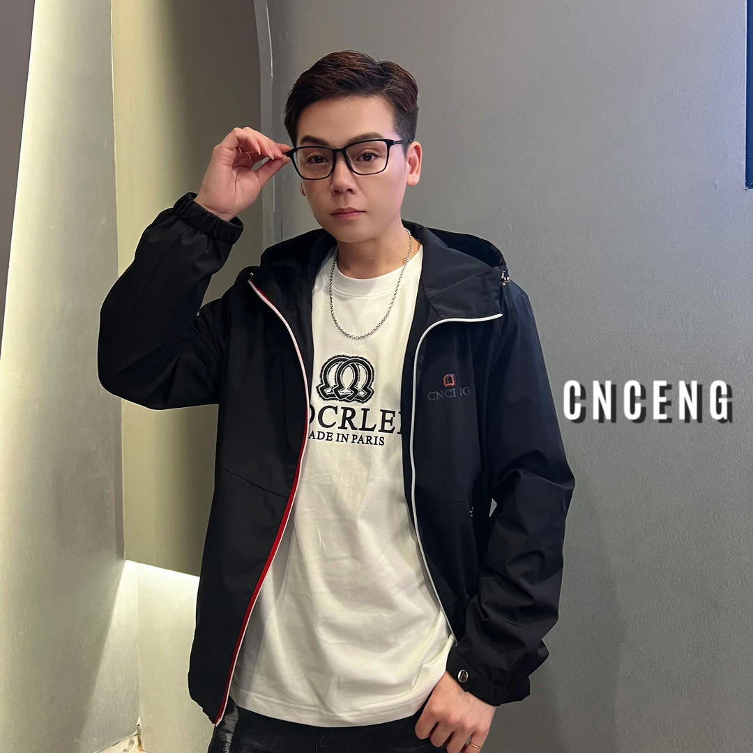 CNCENG2025新款春夏连帽夹克男女同款商务极简风