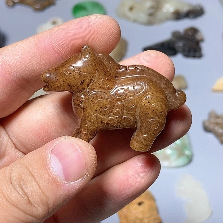 和田玉未镶嵌颈饰67