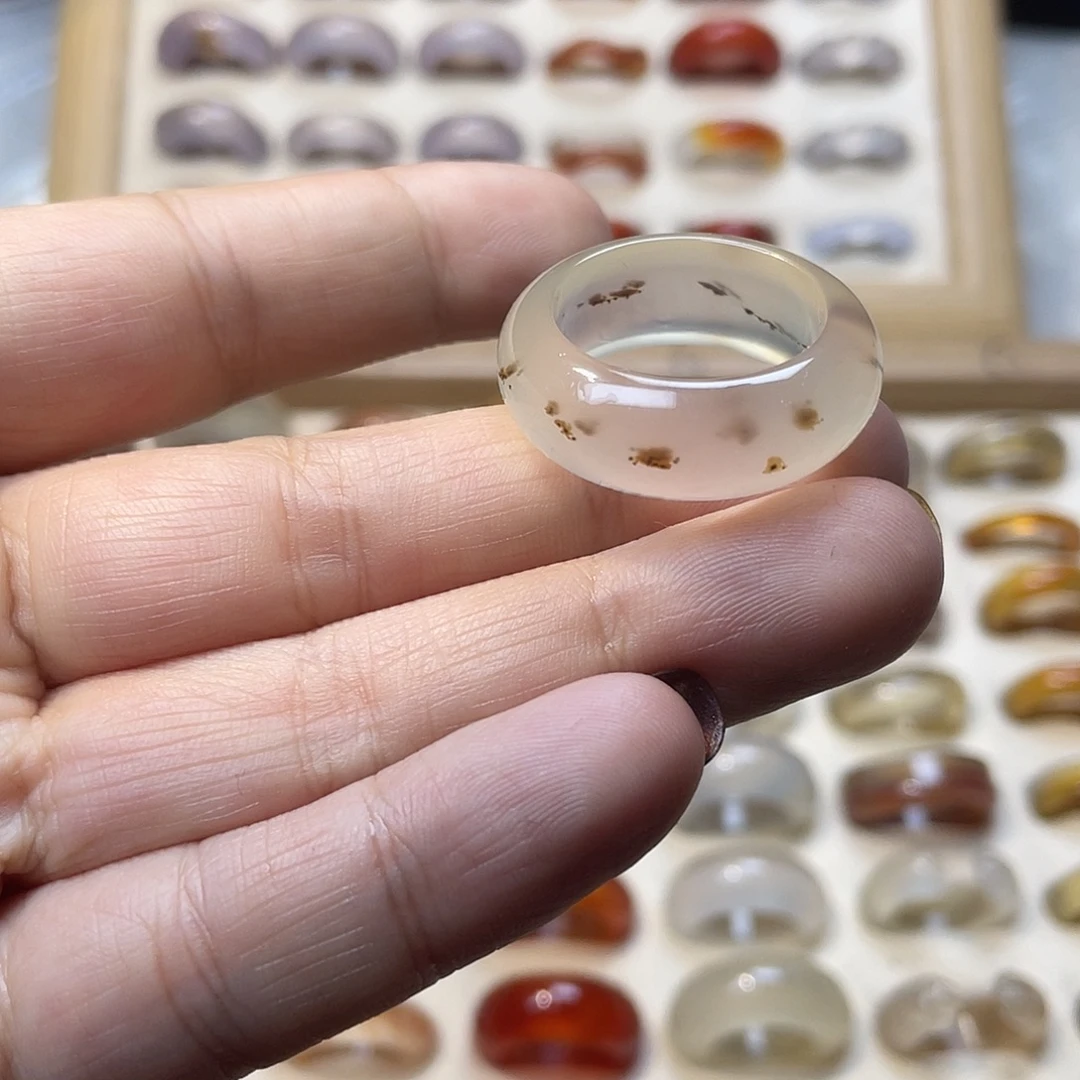 玛瑙/玉髓合金戒指A15港23不退换