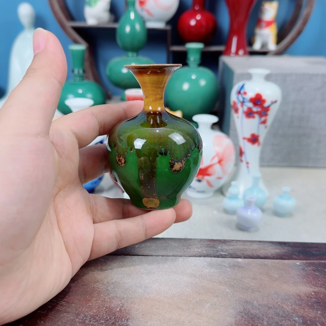 陶瓷手工小花器摆件