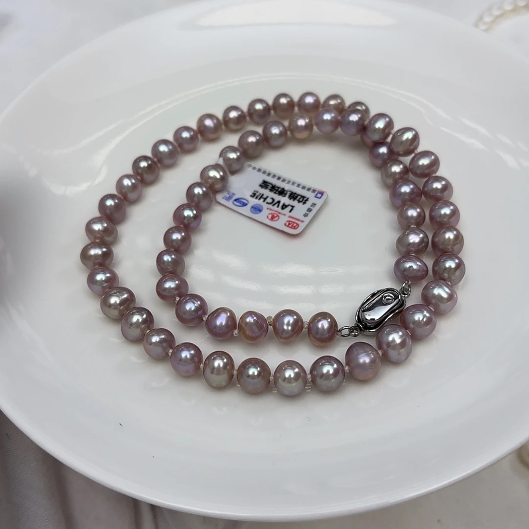 颈饰淡水珍珠未镶嵌无核6-8mm